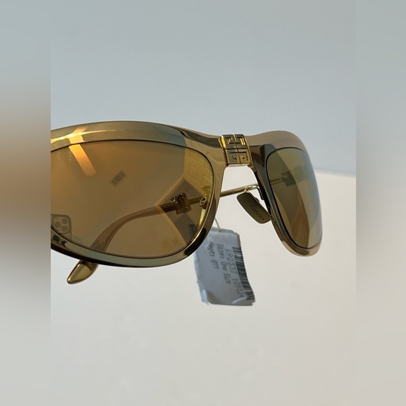 COPY - Nwt Givenchy Tri-Fold Unisex Foldable Sunglasses in Mirror Gold - Picture 8 of 12